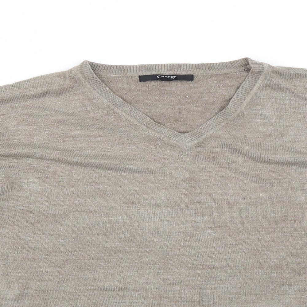 George Mens Brown   Pullover Jumper Size M