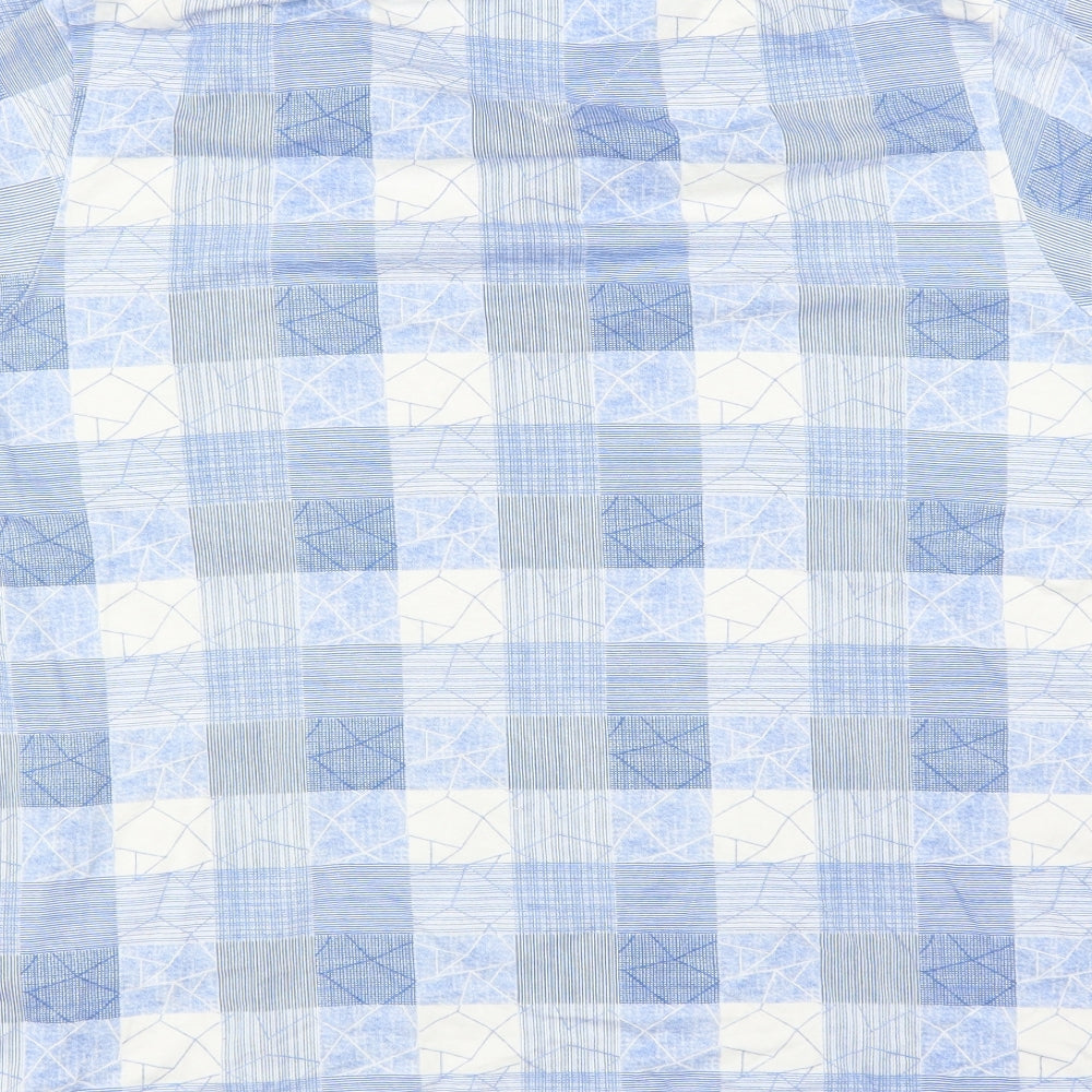 Array Mens Blue Check   Polo Size 2XL