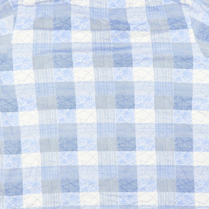 Array Mens Blue Check   Polo Size 2XL