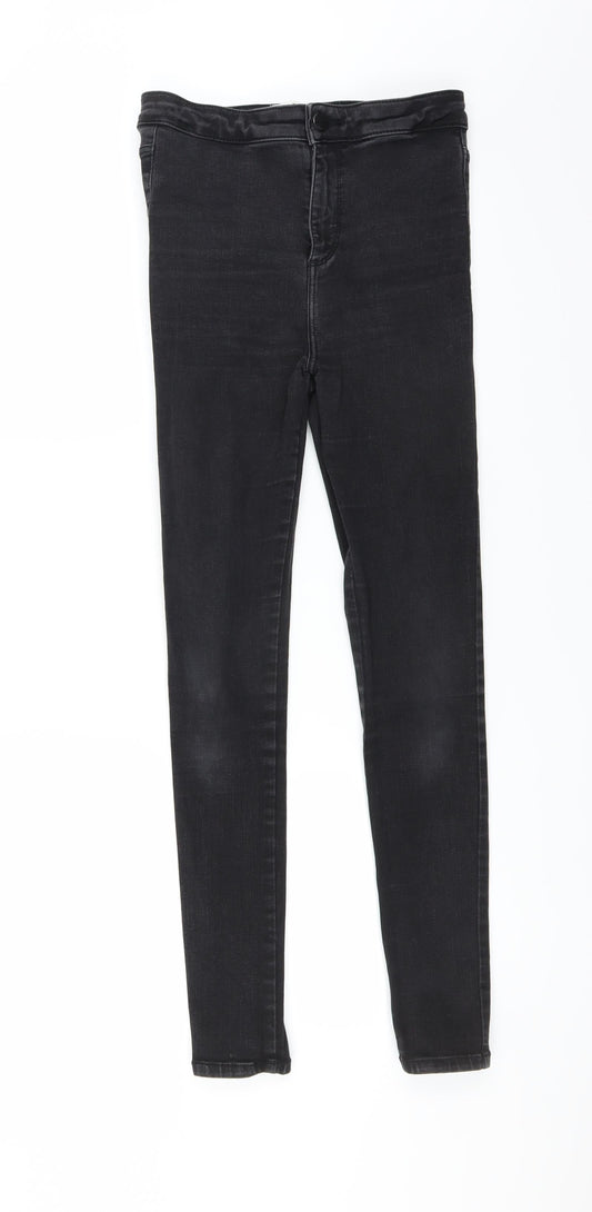 Miss Selfridge Womens Black   Skinny Jeans Size 10 L28 in