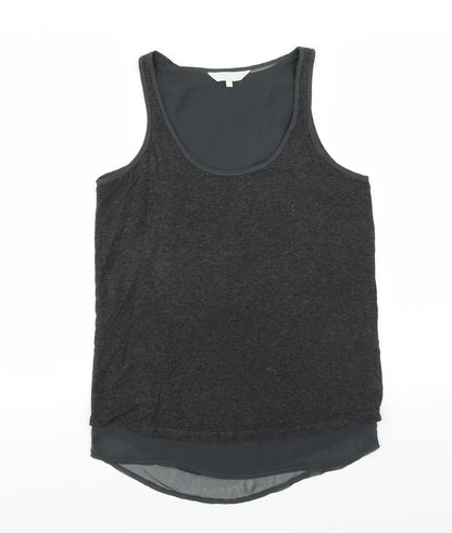 Additional front view of Gray & Willow women’s grey basic tank, size UK 8