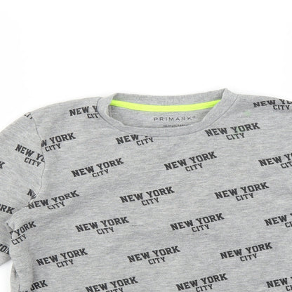 Primark Boys Grey   Pullover Sweatshirt Size 10-11 Years  - New York City