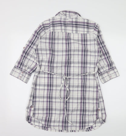 Womens UK Size 10 George White Basic Button-Up