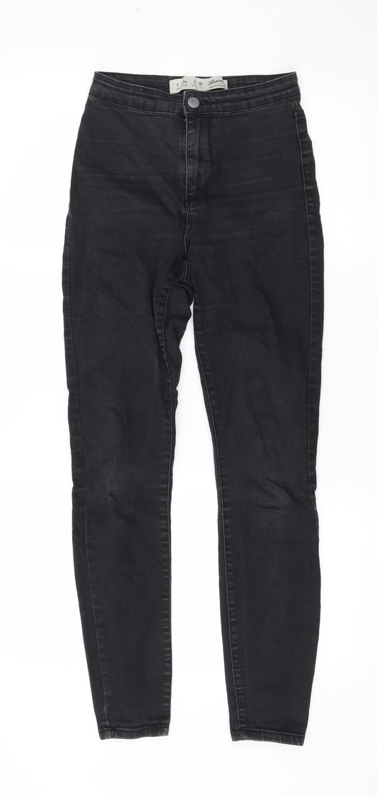 Denim & Co. Womens Black  Denim Skinny Jeans Size 6 L27 in