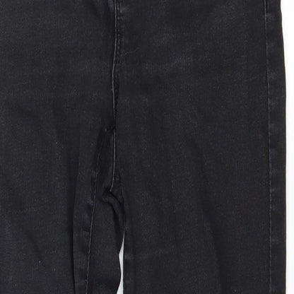 Denim & Co. Womens Black  Denim Skinny Jeans Size 6 L27 in