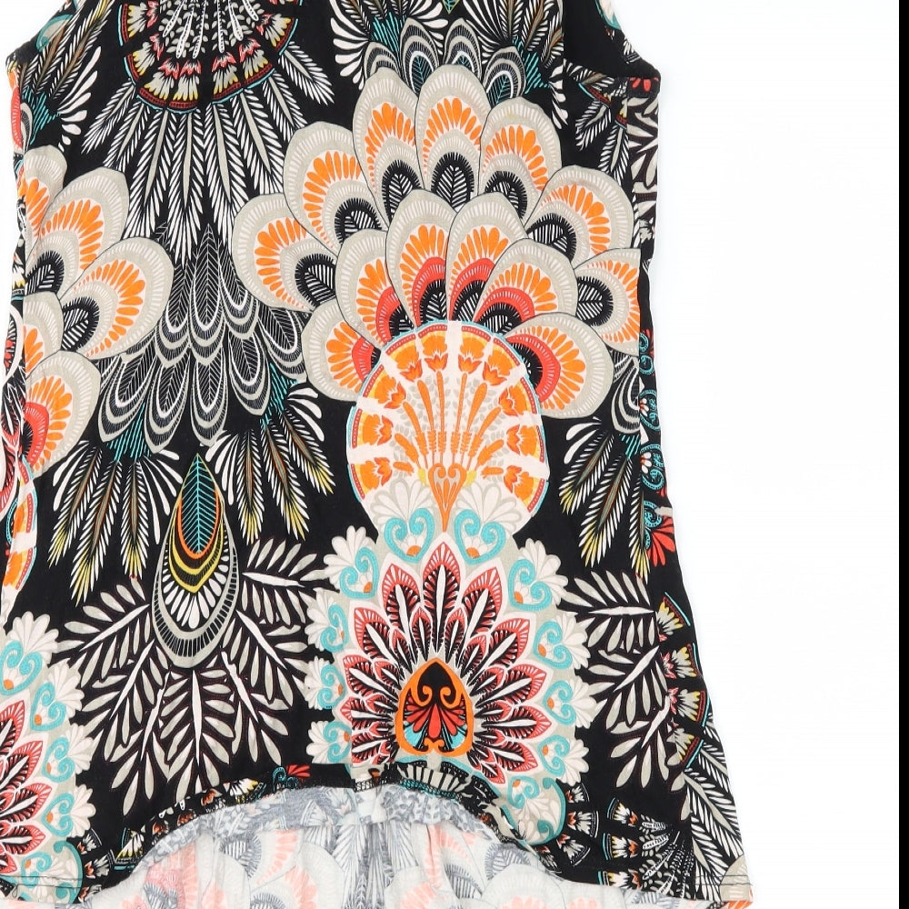 Womens UK Size S Wallis Multicoloured Basic Tank