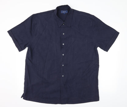 Principles Mens Blue    Button-Up Size L