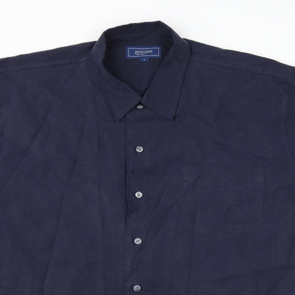 Principles Mens Blue    Button-Up Size L
