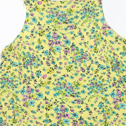 Womens UK Size 14 George Yellow Basic Tank