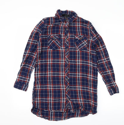 Atmosphere Womens Blue   Basic Button-Up Size 10