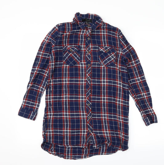 Atmosphere Womens Blue   Basic Button-Up Size 10