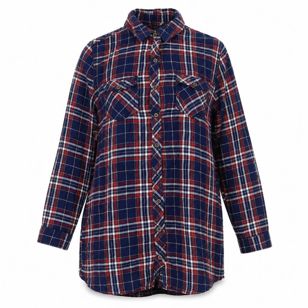 Atmosphere Womens Blue   Basic Button-Up Size 10