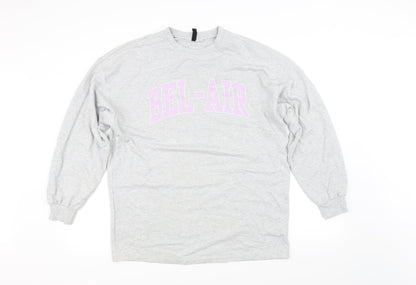Divided Womens Grey   Pullover Jumper Size S