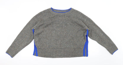 Additional front view of Topshop women’s grey jumper, size UK 8