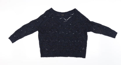 River Island Womens Blue   Pullover Jumper Size 8