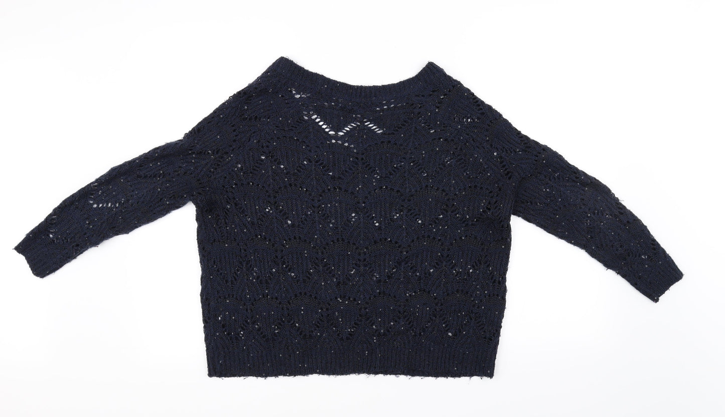 River Island Womens Blue   Pullover Jumper Size 8