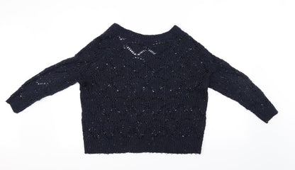 River Island Womens Blue   Pullover Jumper Size 8
