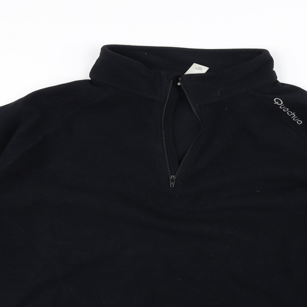 Preworn Mens Black   Henley Jumper Size L