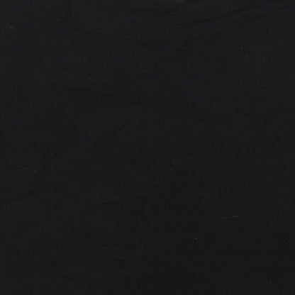 Brand and care label for ELOGY women’s black basic t-shirt, size XS