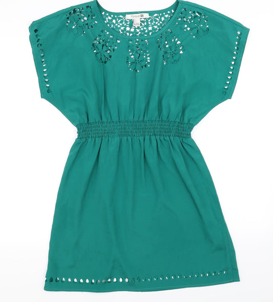 FOREVER 21 Womens Green   Basic Blouse Size 8