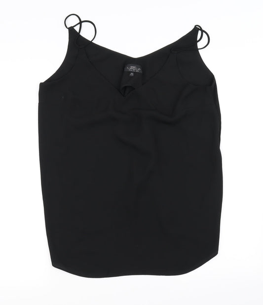 Topshop Womens Black   Basic Blouse Size 8