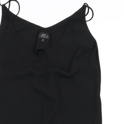 Topshop Womens Black   Basic Blouse Size 8