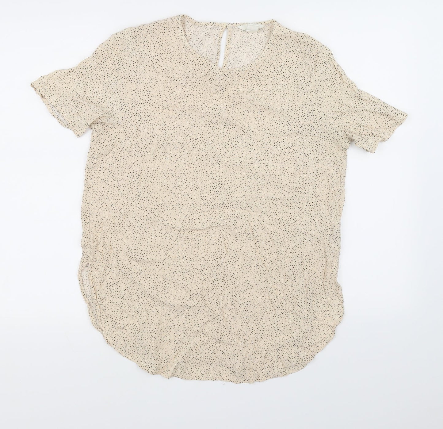 Womens UK Size 12 H&M Ivory Basic Blouse