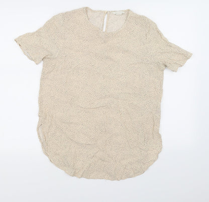 Womens UK Size 12 H&M Ivory Basic Blouse
