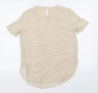 Womens UK Size 12 H&M Ivory Basic Blouse