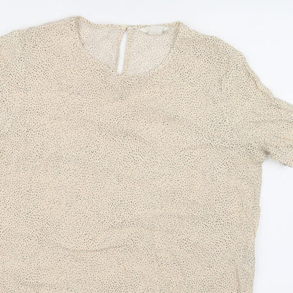 Womens UK Size 12 H&M Ivory Basic Blouse