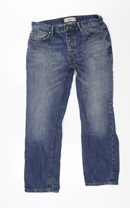 Mens UK Size 32 in NEXT Regular Fit Straight Blue Jeans
