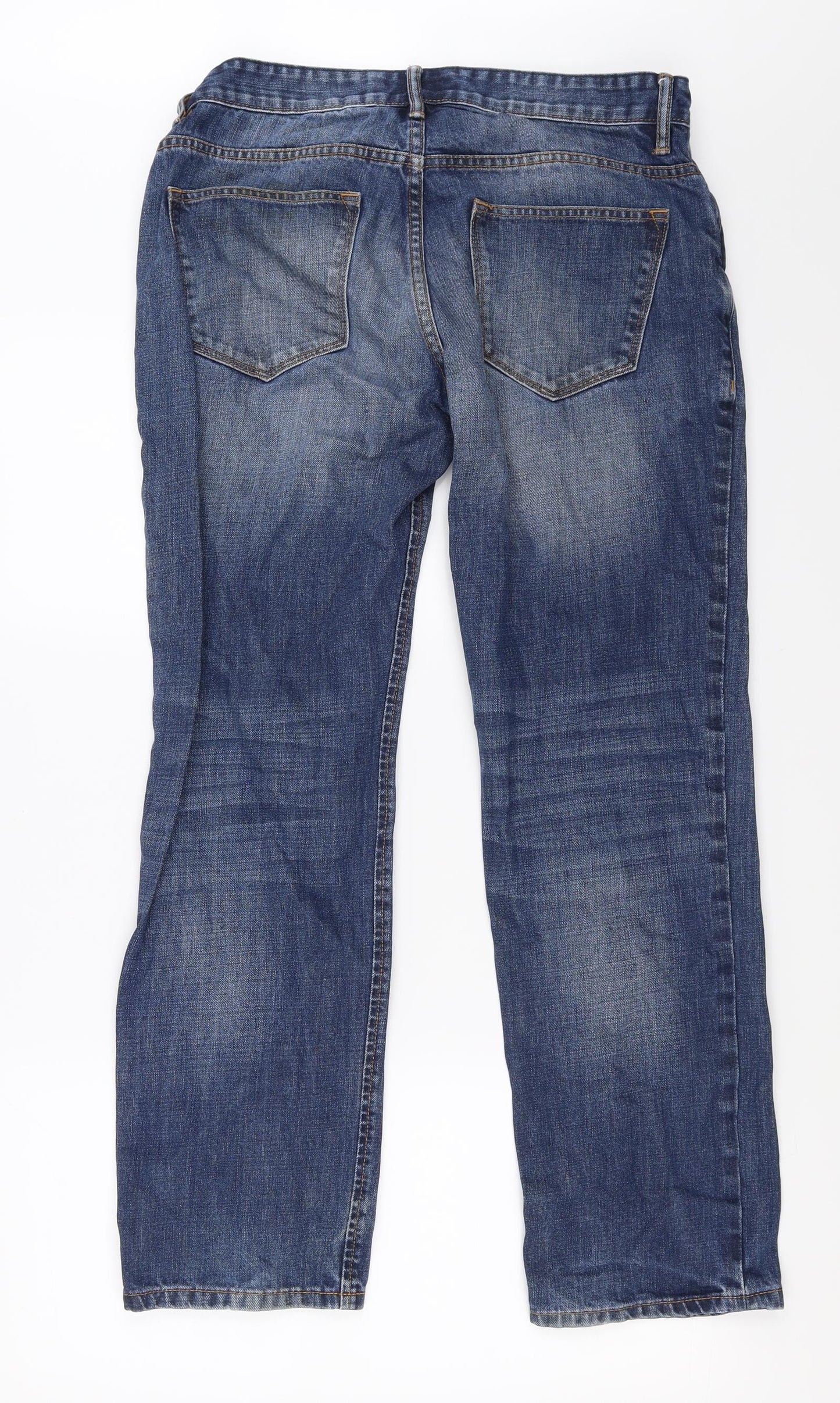 Mens UK Size 32 in NEXT Regular Fit Straight Blue Jeans