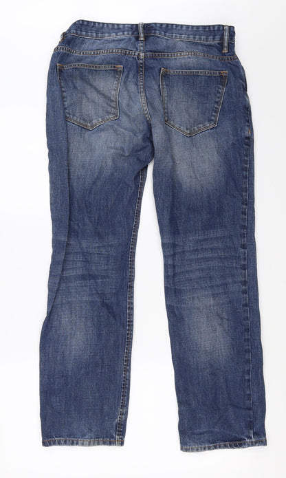 Mens UK Size 32 in NEXT Regular Fit Straight Blue Jeans