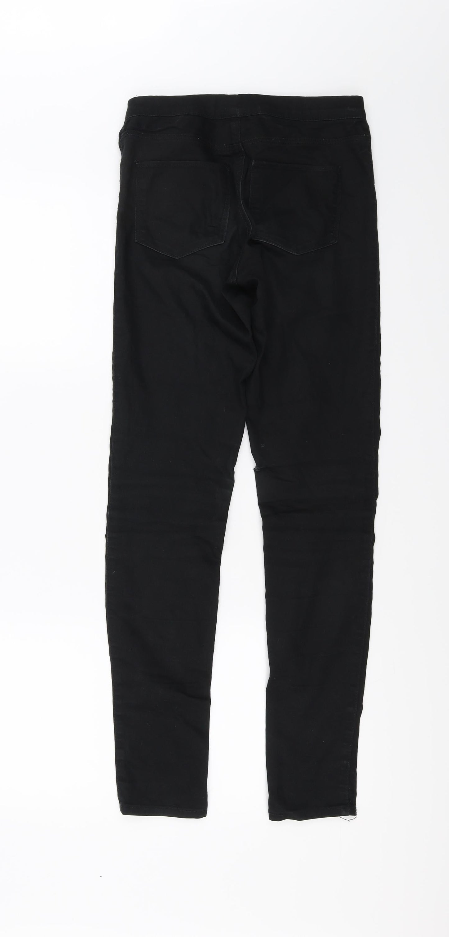 Womens UK Size 4 H&M Regular Fit Skinny Black Jeans