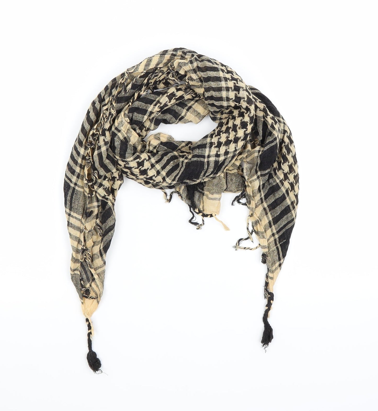 Preworn  Black Houndstooth   Scarf