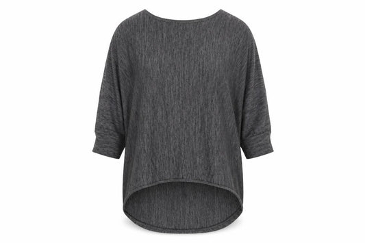 Krisp Womens Grey  Knit Pullover Jumper Size L
