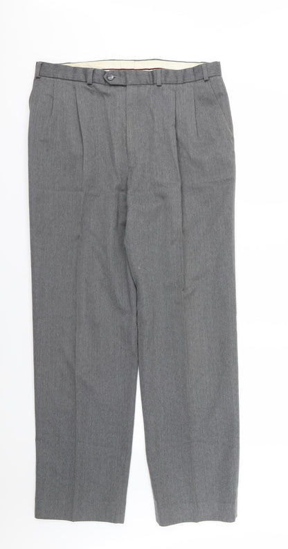 Womens UK Size 36 Marks and Spencer Regular Fit  Grey Trousers