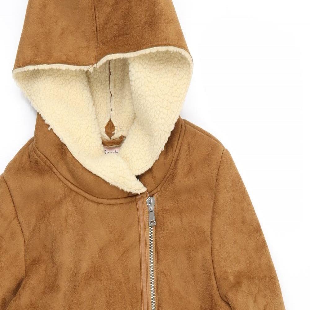 Womens UK Size M Bershka Brown Jacket