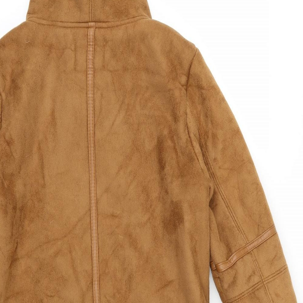 Womens UK Size M Bershka Brown Jacket