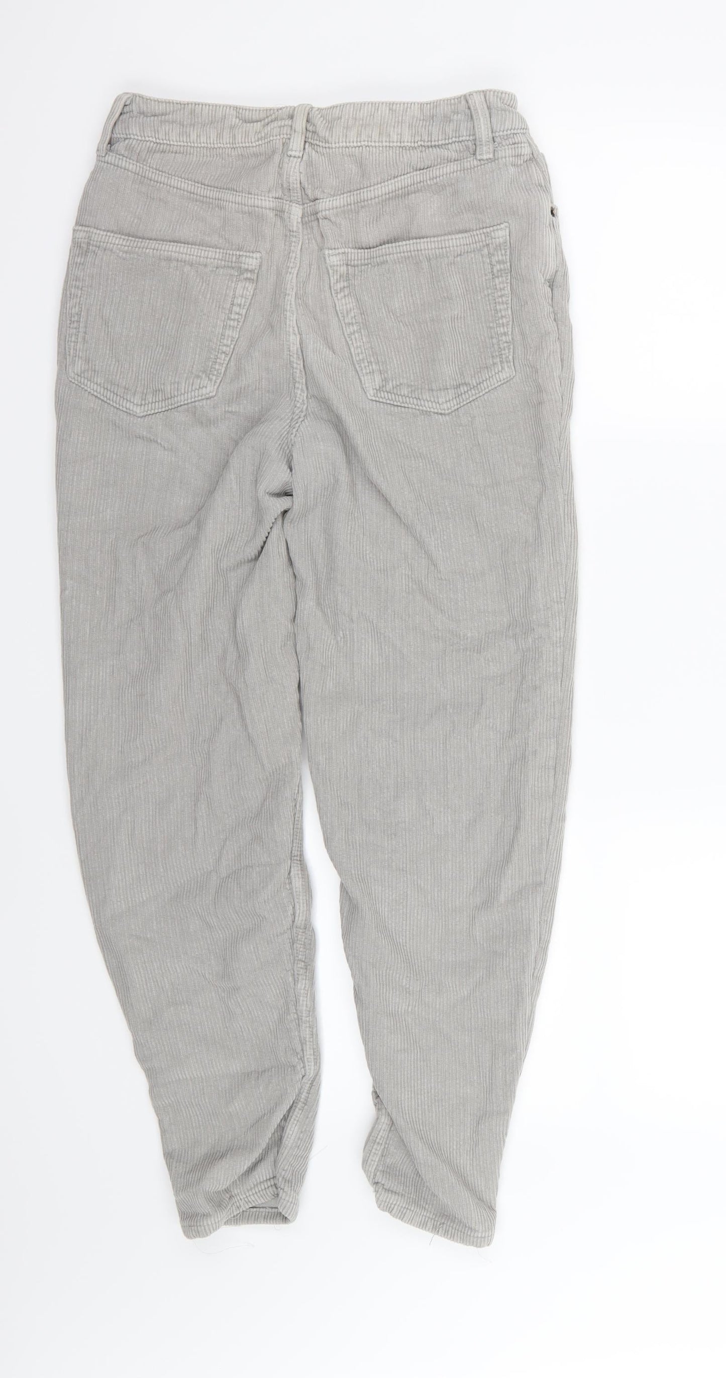 Topshop Womens Grey  Corduroy Skinny Jeans Size 26 in L30 in