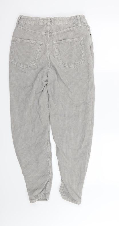 Topshop Womens Grey  Corduroy Skinny Jeans Size 26 in L30 in
