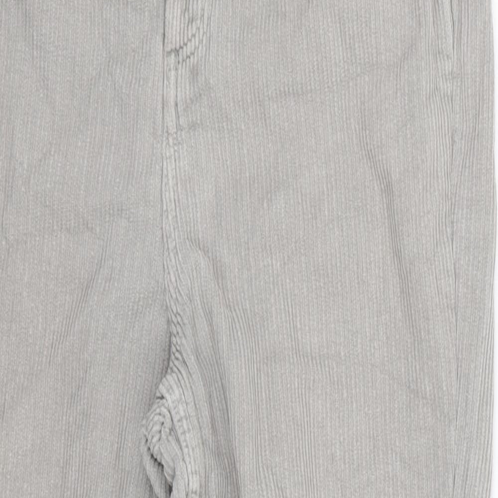 Topshop Womens Grey  Corduroy Skinny Jeans Size 26 in L30 in