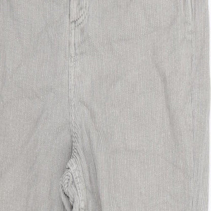 Topshop Womens Grey  Corduroy Skinny Jeans Size 26 in L30 in