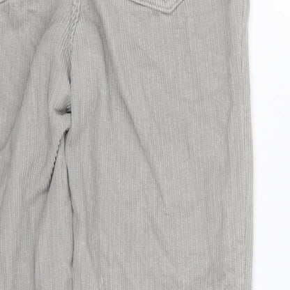 Topshop Womens Grey  Corduroy Skinny Jeans Size 26 in L30 in