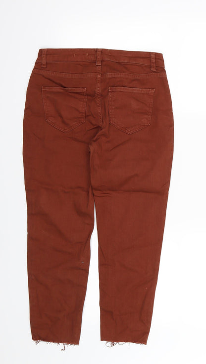 New Look Womens Brown  Denim Skinny Jeans Size 6 L22 in