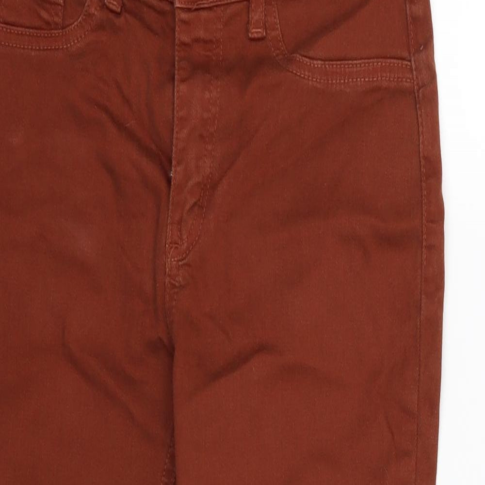 New Look Womens Brown  Denim Skinny Jeans Size 6 L22 in