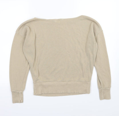 Additional view of PRETTYLITTLETHING women’s beige knit jumper, size S