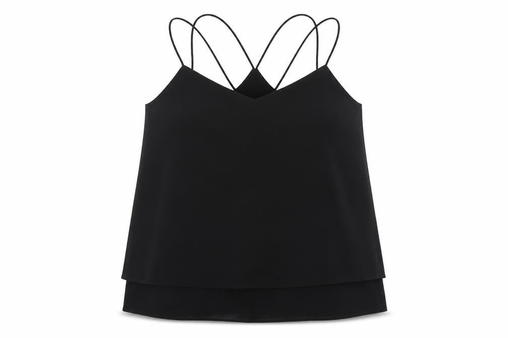 Womens UK Size 10 New Look Black Camisole Blouse