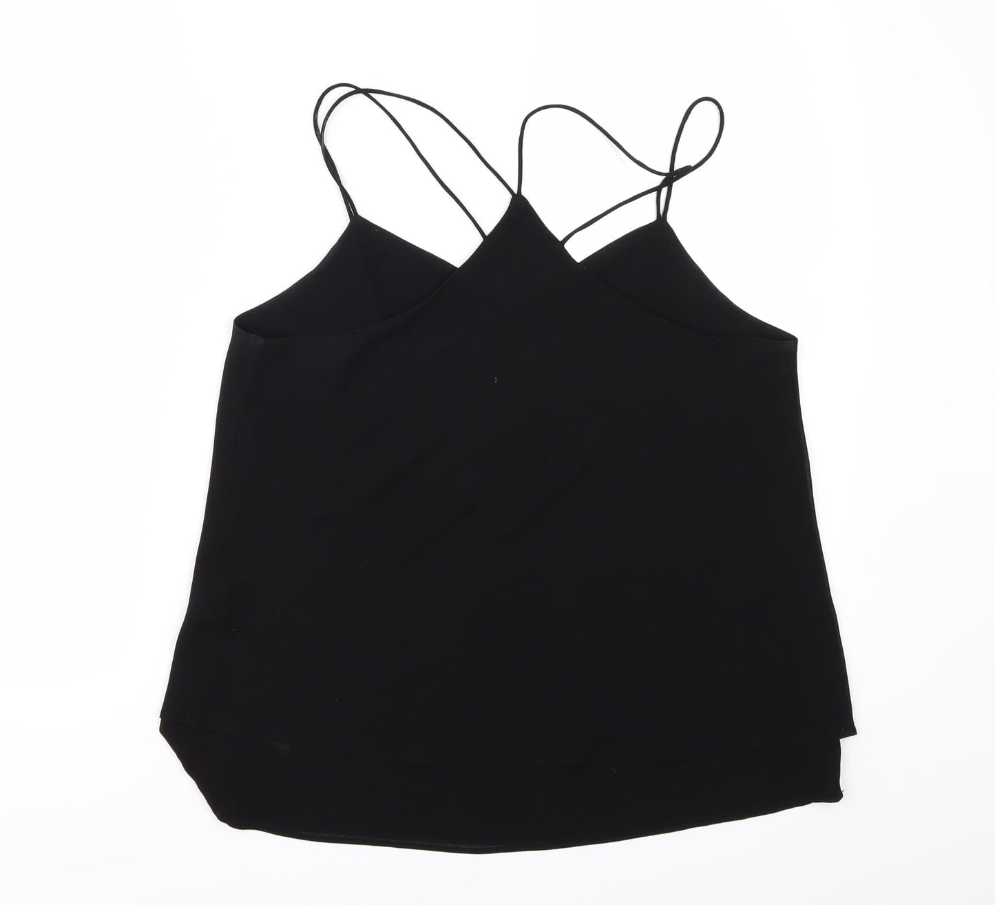 Womens UK Size 10 New Look Black Camisole Blouse