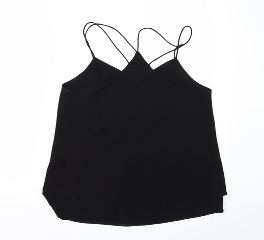 Womens UK Size 10 New Look Black Camisole Blouse